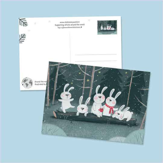 Konijntjes in het bos (NB007)