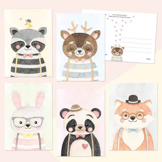 Levensechte dieren set