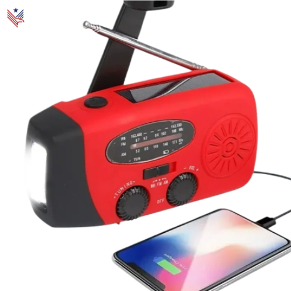 2000mAh Noodradio – Draagbare Solar oplaadbare radio