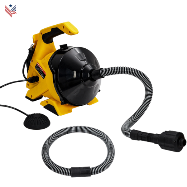 Elektrische Afvoerreiniger Machine - 9 meter Automatische Rioolontstopper met Voetschakelaar - Afvoerboor voor 20 tot 50 mm Buizen - Ontstopper voor Gootsteen, Toilet en Vloerafvoer