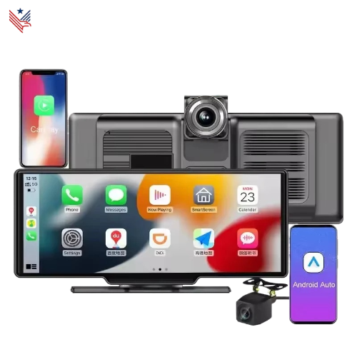 10,26 inch Android Autoradio met Draadloze Apple CarPlay & Android Auto – Navigatie, Dashcam & Achteruitrijcamera – IPS Touchscreen