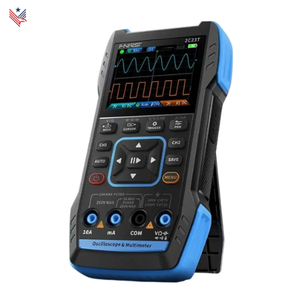 Digitale Oscilloscoop | Multimeter & Signaalgenerator – Dual Channel 10MHz, 50Ms/s, Draagbaar & Oplaadbaar