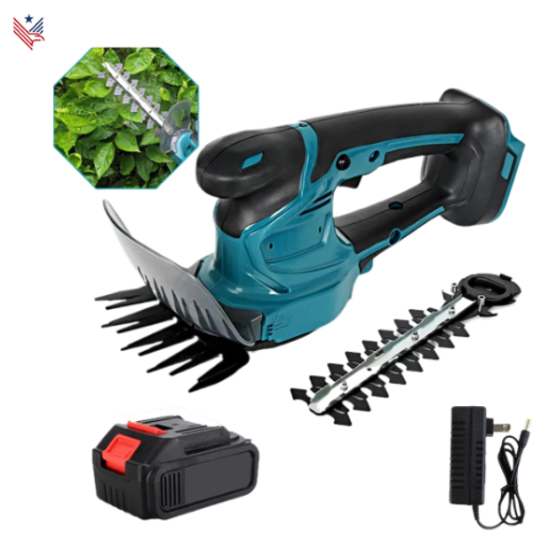 Draadloze 2-in-1 Elektrische Trimmer & Heggenschaar – 18V | Krachtig, Lichtgewicht & Precisie Snijden