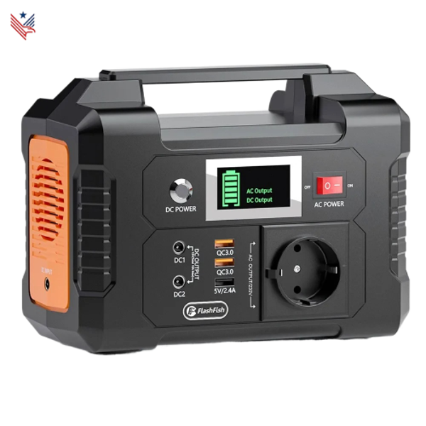 Draagbare 200W Krachtcentrale – 151Wh Lithiumbatterij, Pure Sinusgolf, Perfect voor Camping en Noodstroom