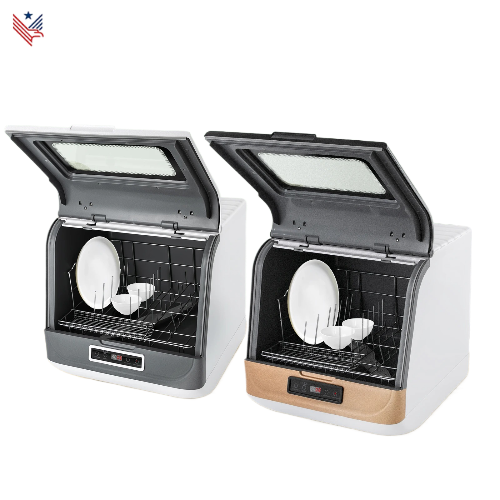 Draagbare Mini Vaatwasser – Compacte Tafelmodel Vaatwasser met 360° Reiniging en Meerdere Programma's