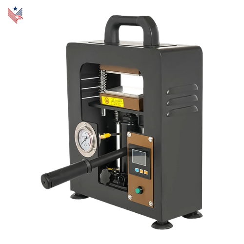 Handmatige Hittepersmachine met Dubbele Verwarmingsplaat – 300W Extractiepers voor Hars