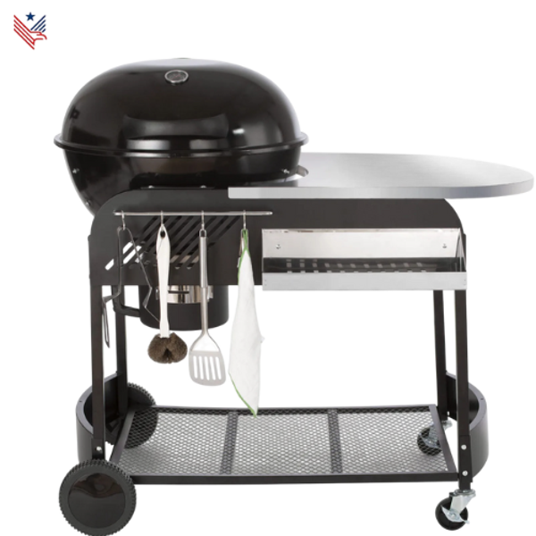 Houtskool Barbecue - BBQ - Grill - Met bijzettafel
