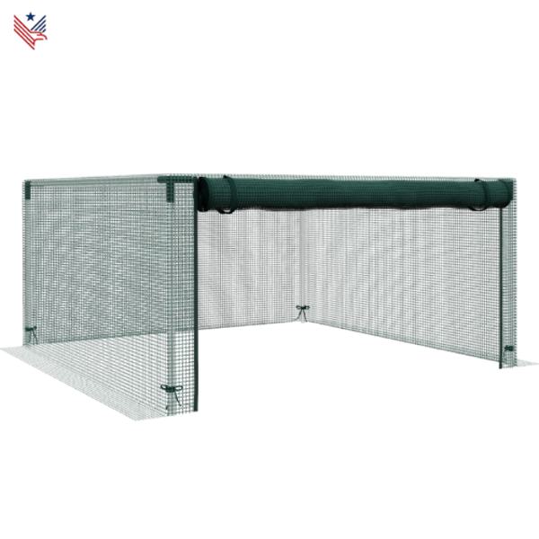 Kweekkooi met Stalen Deurbeugels 125x125x62,5 cm - Ideale Tuinbeschermer tegen Vogels en Dieren