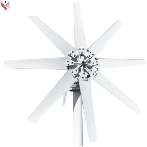 Horizontale Windturbine - 1000W - 12V/24V naar 220V + omvormer en aansluit artikelen