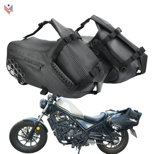 Motor Zadeltassen 28L- Waterdicht – Universele Zijtassen voor Reizen, Touren en Avontuurlijke Ritjes