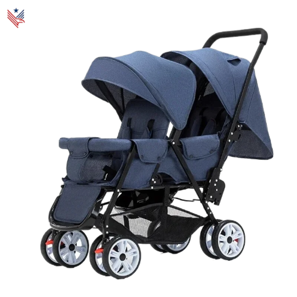 Opvouwbare Kinderwagen - Buggy - 2 persoons