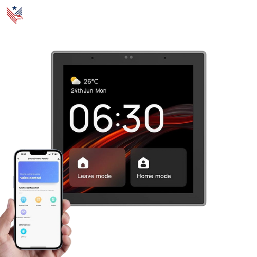 Slimme Smart Home beveiliging – Alles-in-één Touchscreen Bediening met Zigbee Hub, Spraakbesturing & App – Werkt met Alexa & Tuya