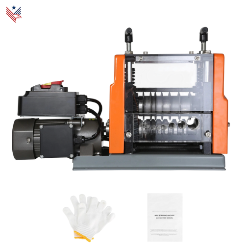 Elektrische Draadstripmachine 60W – Voor Kabels 1,5 tot 25 mm – 6 Ronde & 1 Platte Kanalen – Koperen Draad Recycling