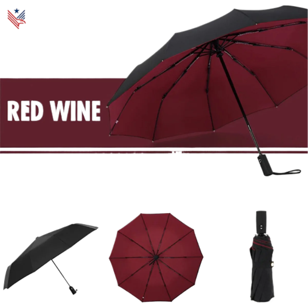 Waterdichte Dubbele Laag Wind- en Waterbestendige Paraplu – Duurzaam en Compact