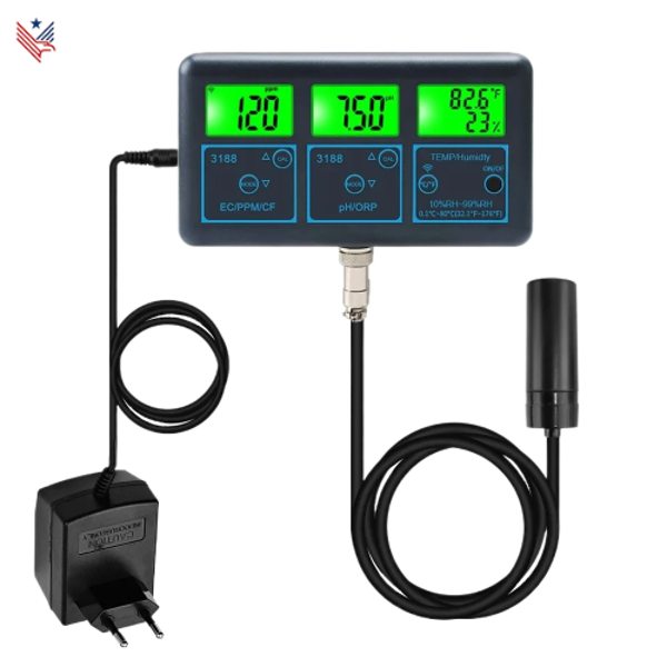 Waterkwaliteitstester – PH, ORP, EC, PPM, CF,