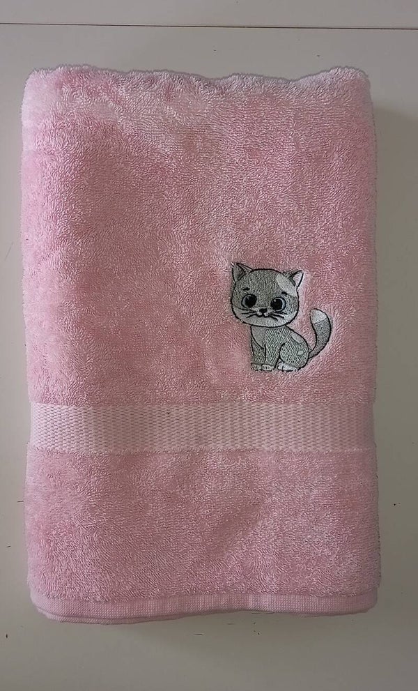 Douchelaken roze poes