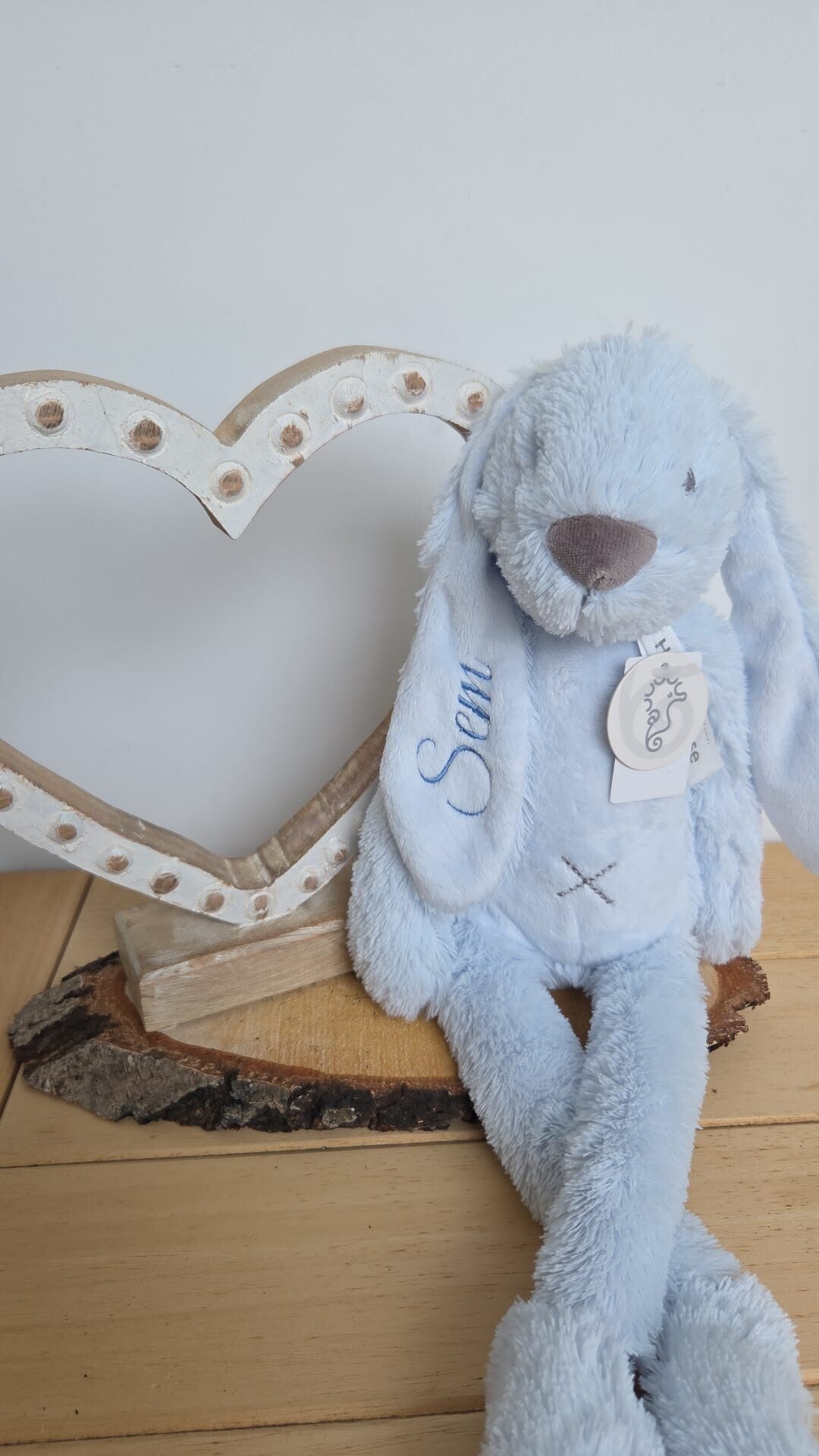 Rabbit Richie konijn 38cm geborduurd met naam