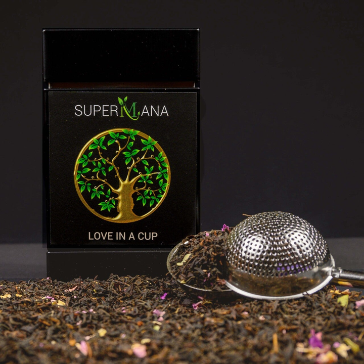 Love in a cup (biologische thee) - Zwarte thee - Assam thee, Rozenblaadjes, Citroengras