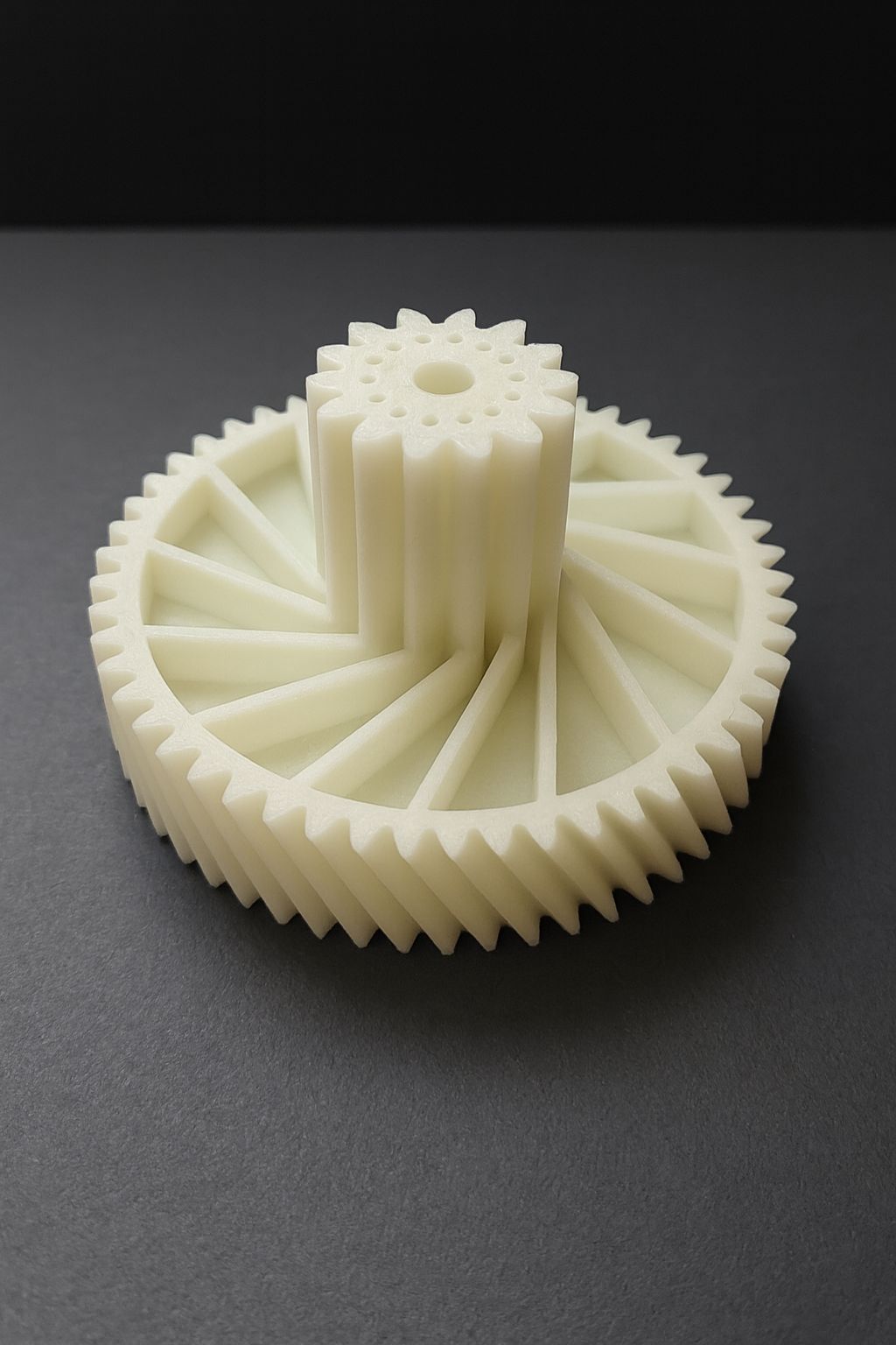 Doppelzahnrad für Schredder Ideal 2602 aus glasfaserverstärktem Nylon