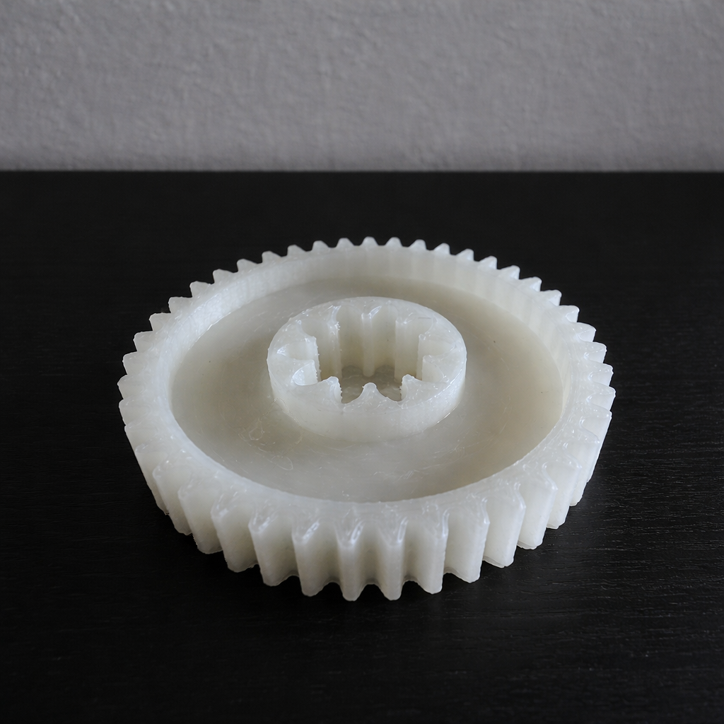 Doppelzahnrad für Schredder Ideal 2602 aus glasfaserverstärktem Nylon