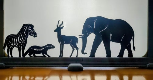 Figuren Schattentheater - Tiere