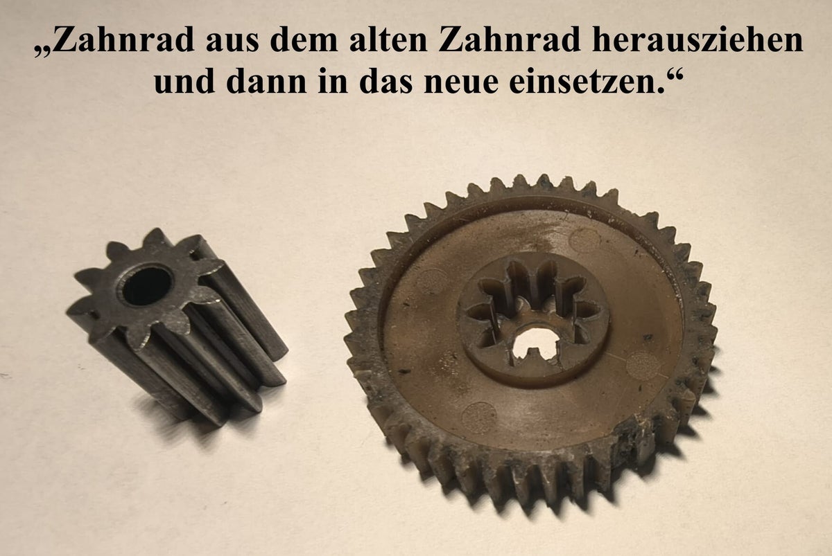 Zahnrad für den Aktenvernichter OLYMPIA 2620 PS 950 CCD, (Version mit 42x10 Zähnen