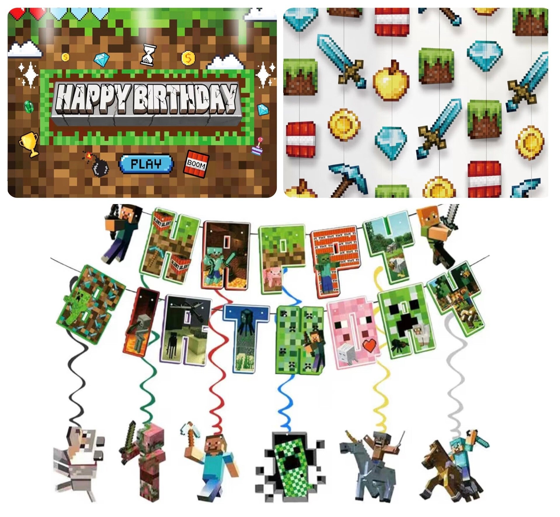 Minecraft Birthday Theme