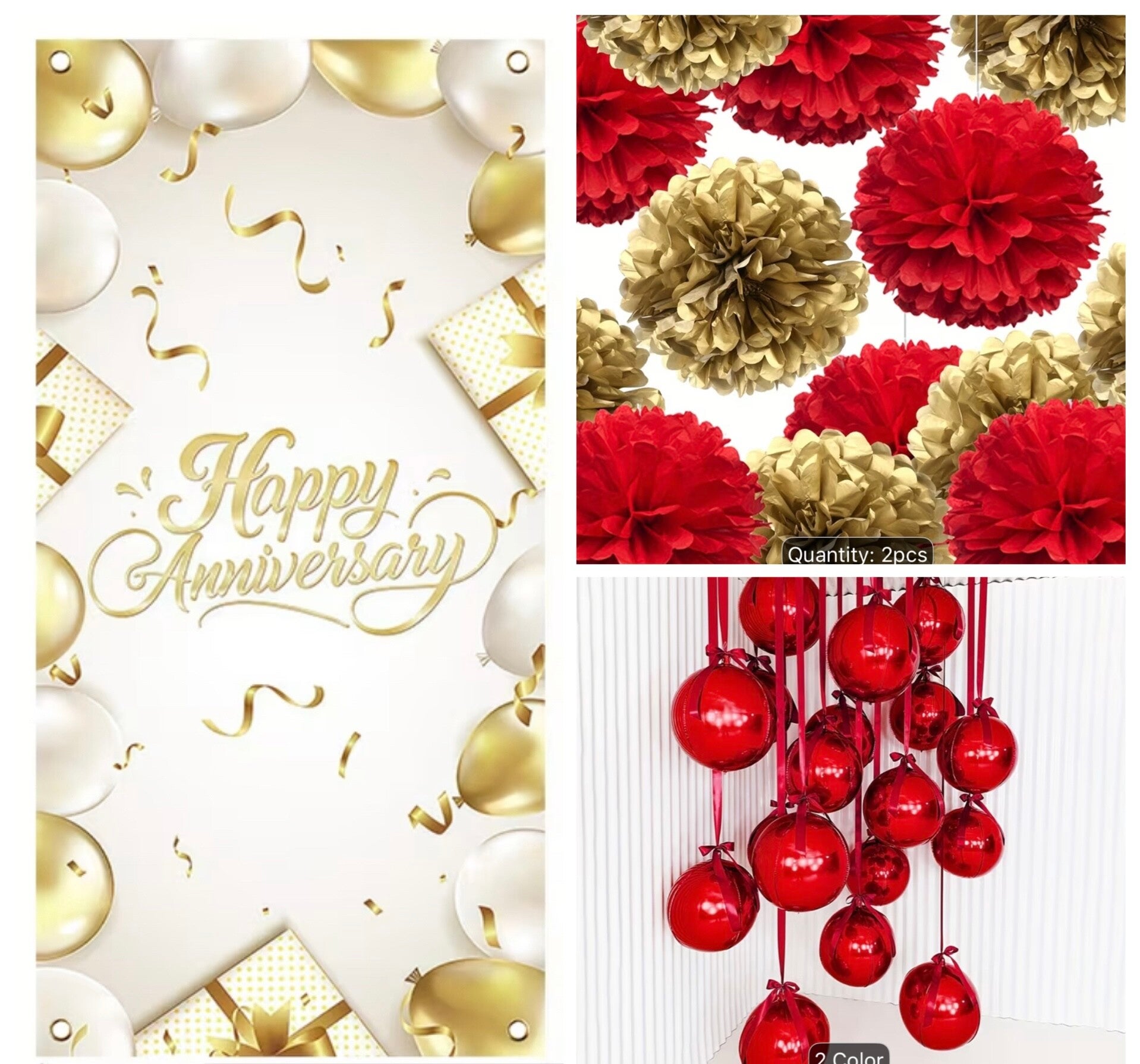 Red and Gold Anniversary Theme