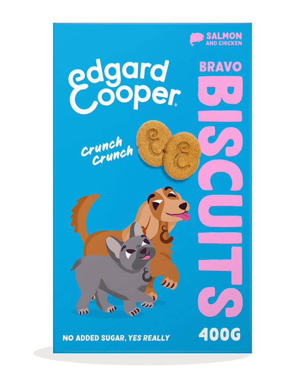 Edgard & Cooper Dog Biscuits Salmon And Chicken 7 x 400 gram