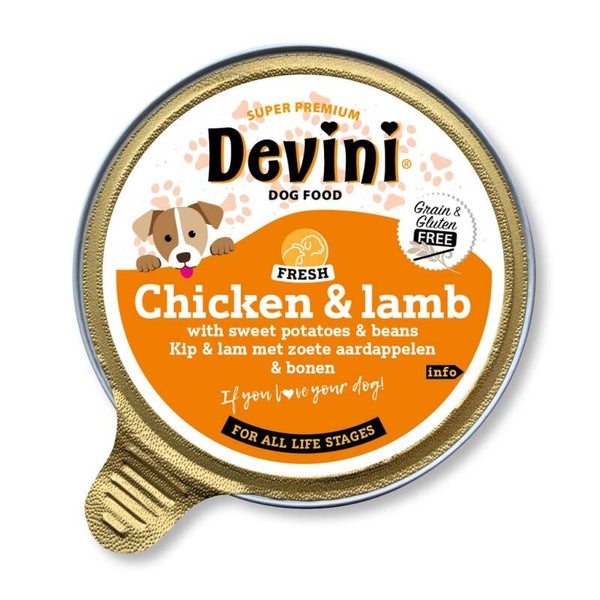 Devini Dog Chicken & Lamb 85gram