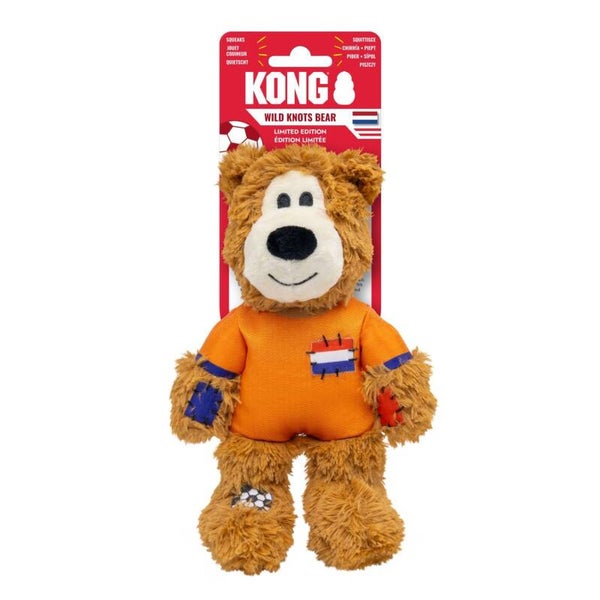 Kong Wild Knots Sport Bear - Hondenspeelgoed - Oranje M