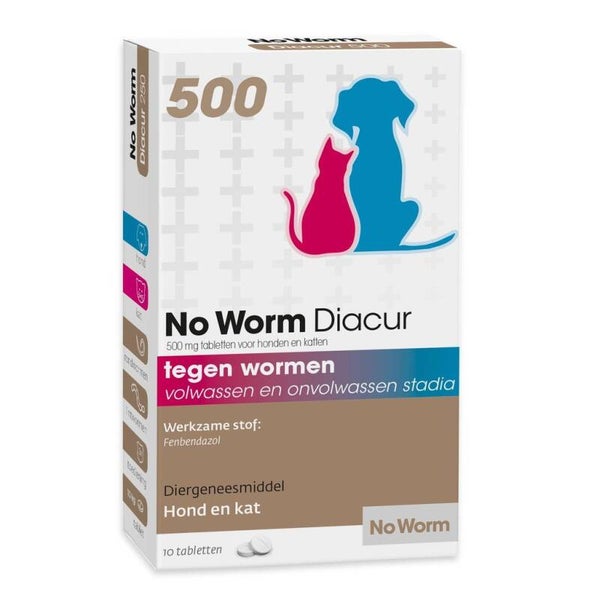 No Worm Diacur 500 Mg 10 tabletten