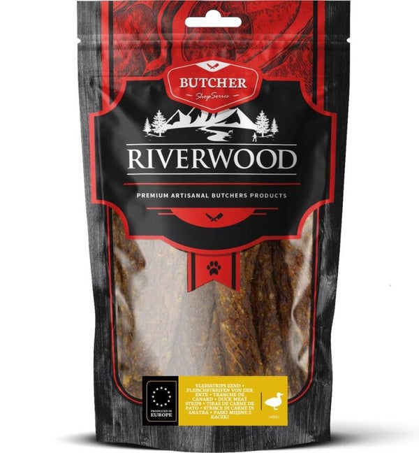 Riverwood Butcher Vleesstrips Eend 6 x 150 gram