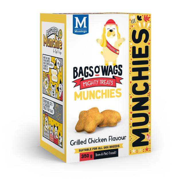 Montego Bags O' Wags Munchies Chicken 8 x 350 gram