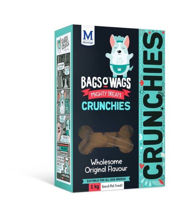 Montego Bags O' Wags Chrunchies Original 6 x 1 kg
