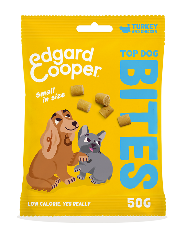Edgard & Cooper Dog Bites Turkey And Chicken Small 15 x 50 gram