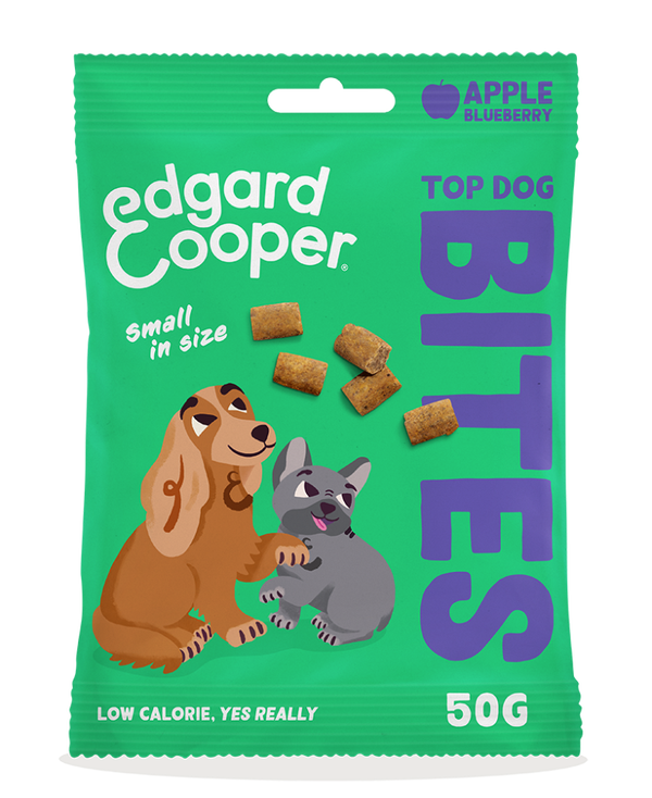 Edgard & Cooper Dog Bites Apple, Blueberry Small 15 x 50 gram
