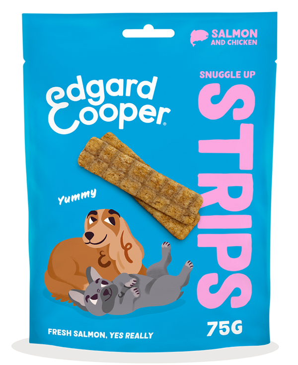 Edgard & Cooper Dog Strips Salmon And Chicken 10 x 75 gram