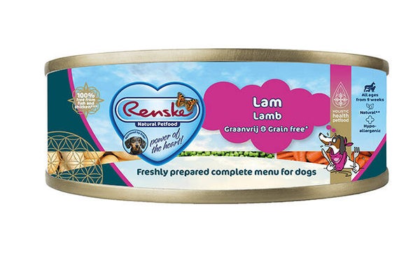 Renske Hond Blik Lam Graanvrij 24 x 95 gram