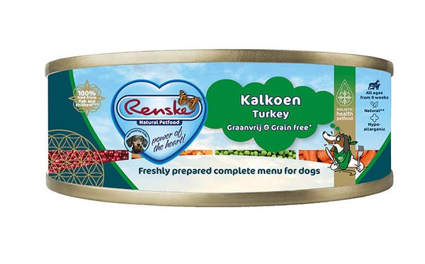 Renske Hond Blik Kalkoen Graanvrij 24 x 95 gram