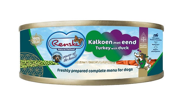 Renske Hond Blik Kalkoen Met Eend 24 x 95 gram