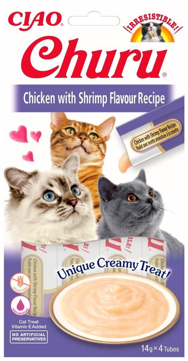 Inaba Churu Chicken & Shrimp (12 x 4 x 14 gr.)