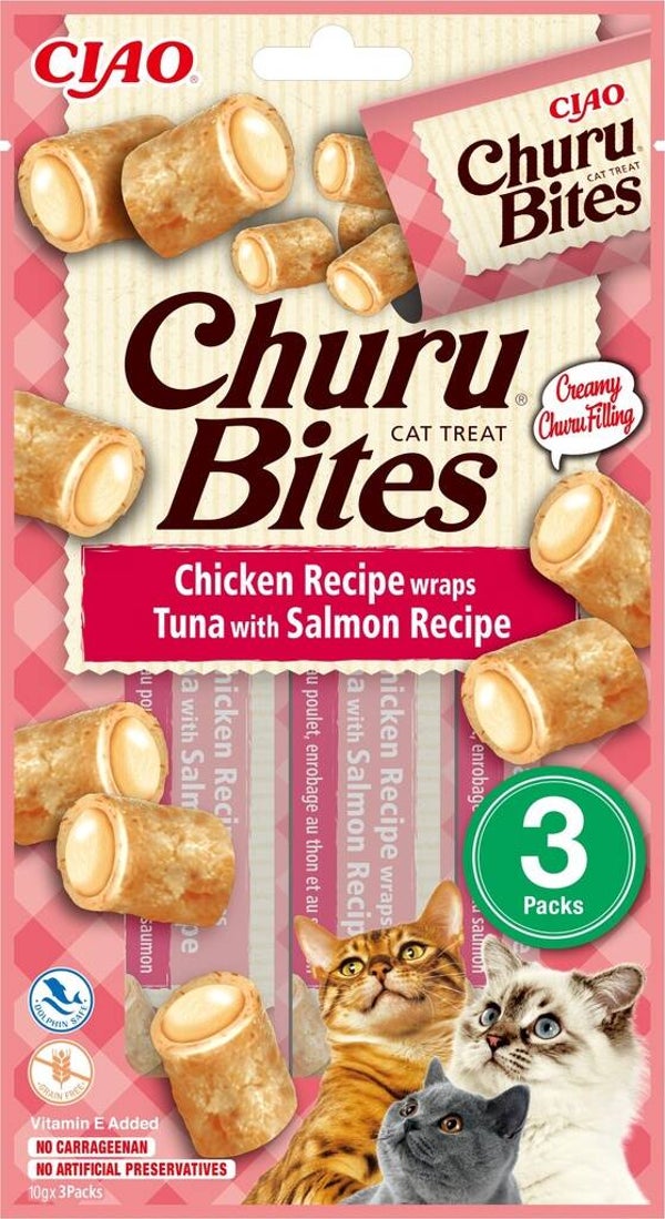 Inaba Bites Wraps Tuna & Salmon (12 x 3 x 10 gr.)
