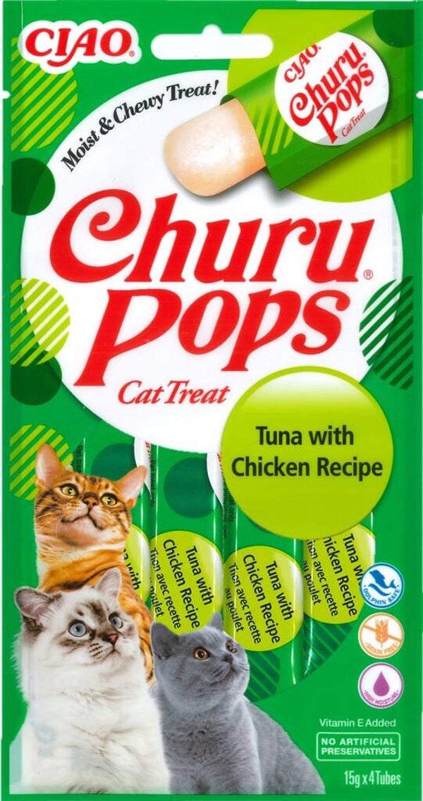 Inaba Pops Tuna & Chicken (12 x 4 x 15 gr.)