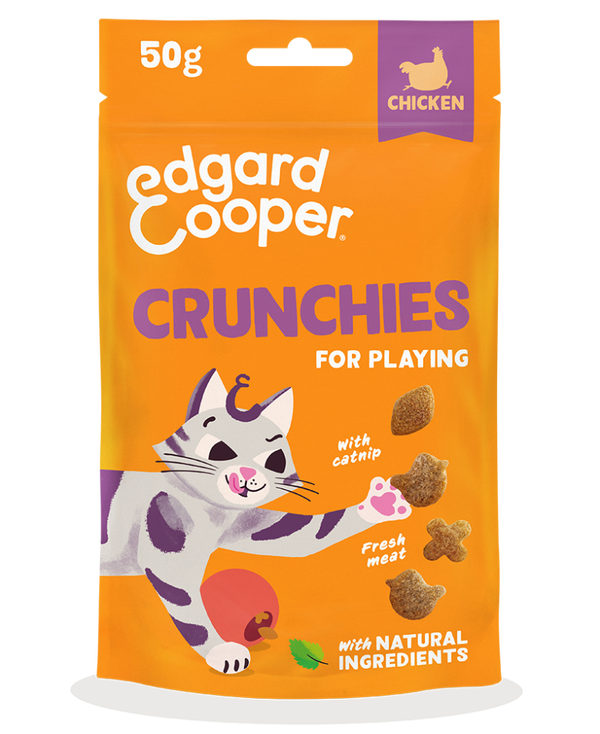 Edgard & Cooper Cat Crunchies Chicken 8 x 50 gr.