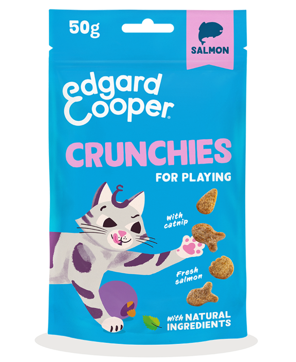Edgard & Cooper Cat Crunchies Salmon 8 x 50 gram