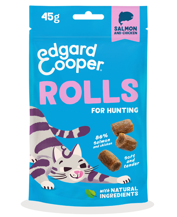 Edgard & Cooper Cat Rolls Salmon And Chicken 8 x 45 gr