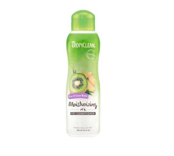 Tropiclean moisturizing pet conditioner kiwi & cocoa butter 355ml