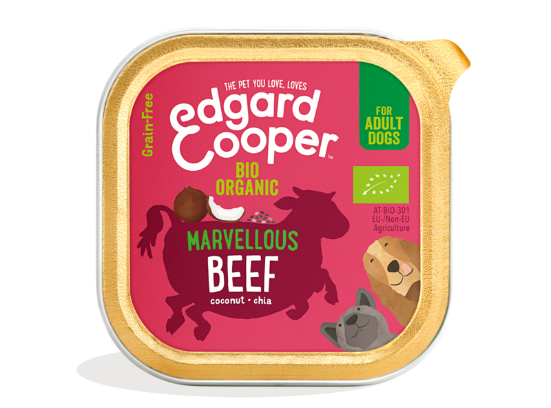 Edgard & Cooper Dog Adult Organic Beef, Coconut, Chia 100gram
