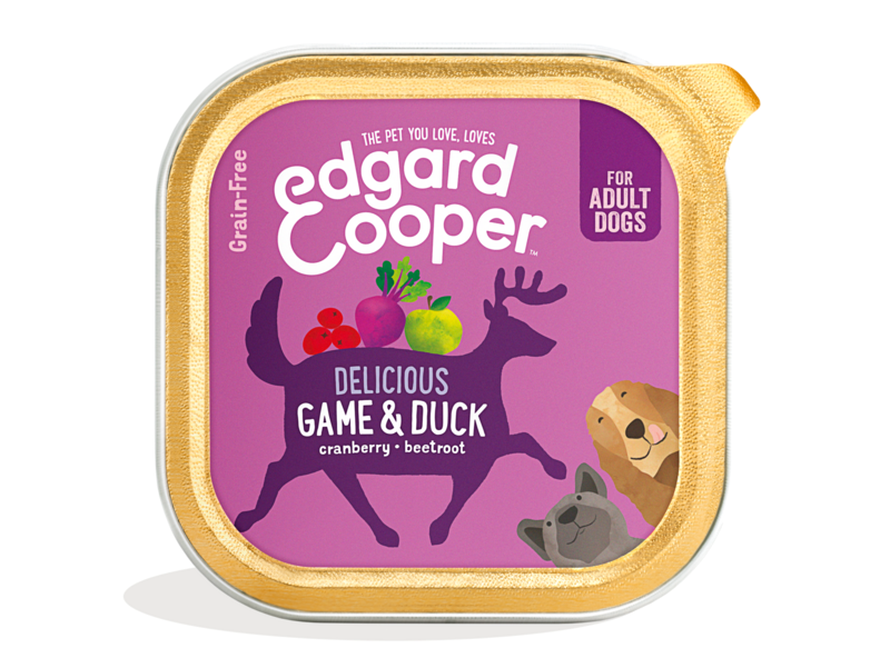 Edgard & Cooper Dog Adult Game & Duck, Cranberry, Beetroot 150gram